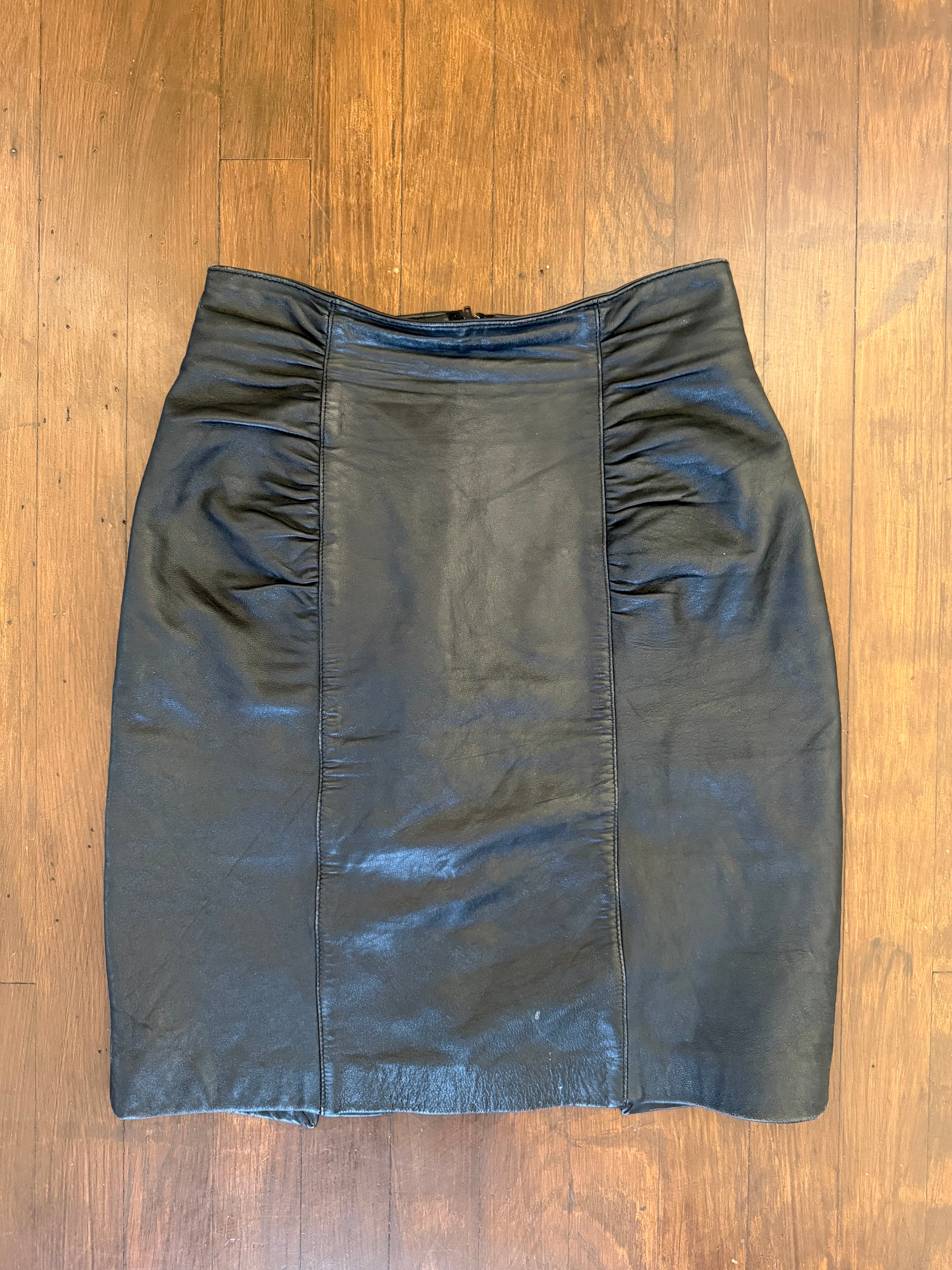 Tannery west leather skirt (size XS)