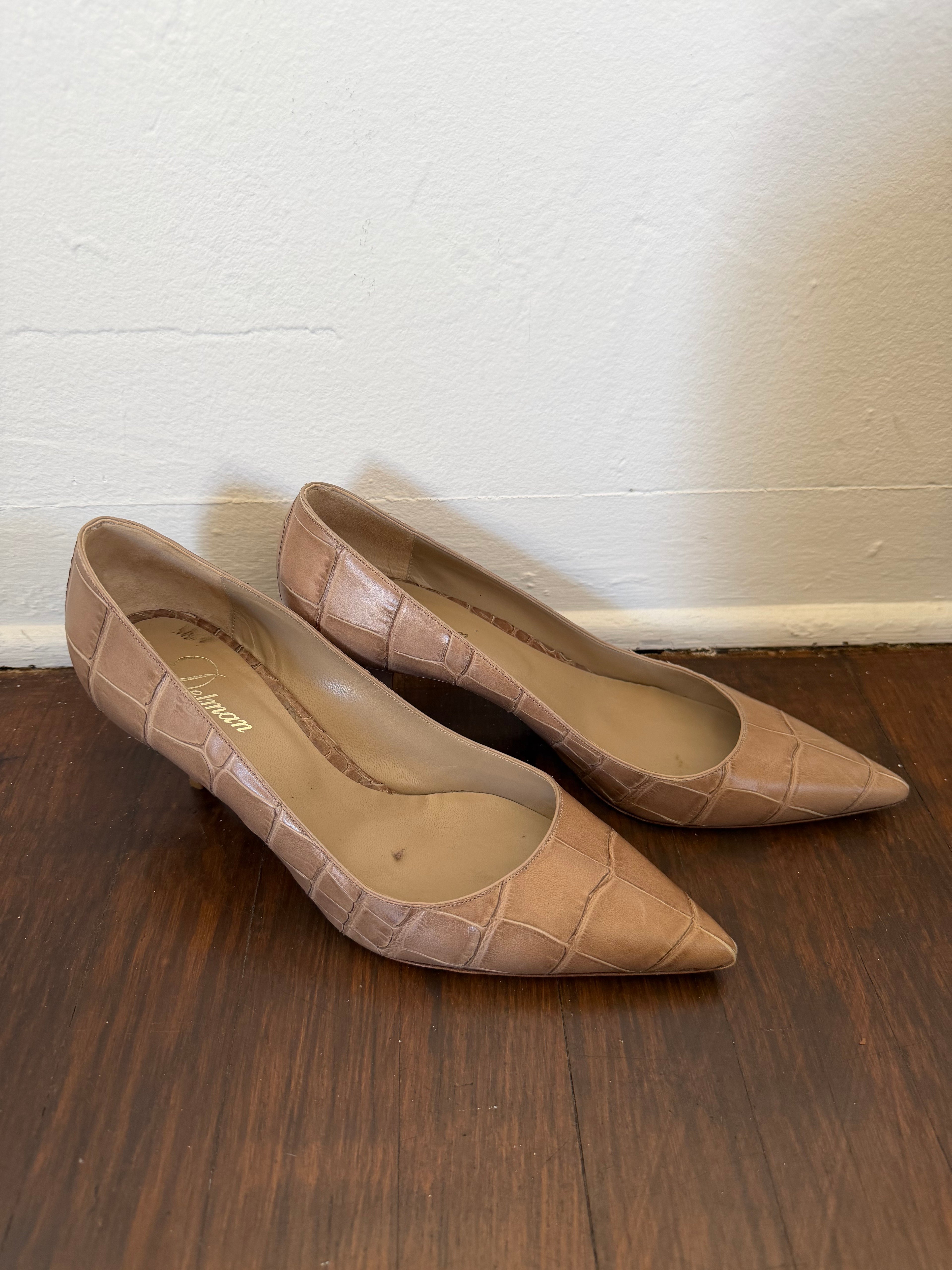 Delman snake skin heels (size 40)